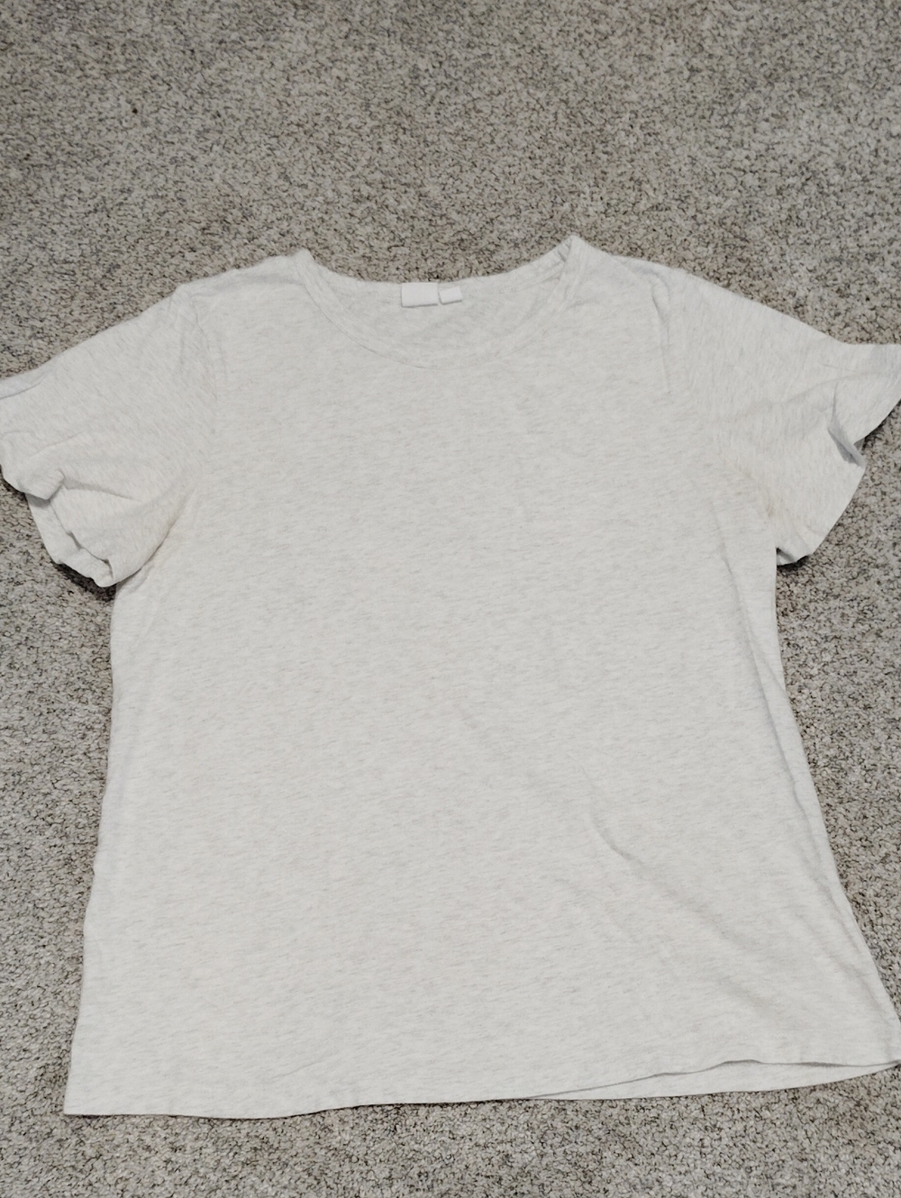 Women’s Crewneck Short Sleeve Top - Light Gray